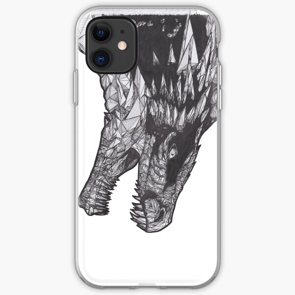 Geometric Dragon iPhone Soft Case