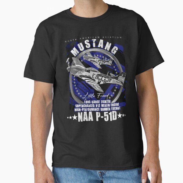 Item preview, P-51 Mustang | North American Aviation WW2 P51 Fighter Plane T-Shirt designed and sold by Aerolovers.