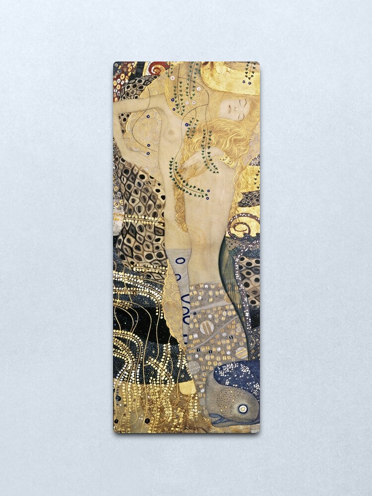 Alternate view of Gustav Klimt - Water Serpents , 1907 Metal Print