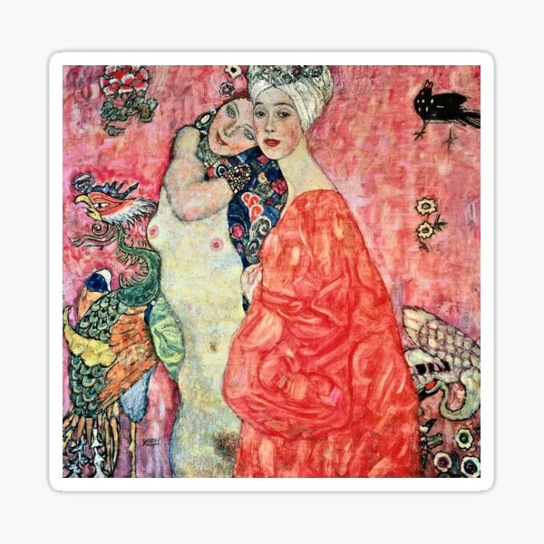 Aperçu de l'œuvre Gustav Klimt - Femmes amies créée et vendue par artcenter.
