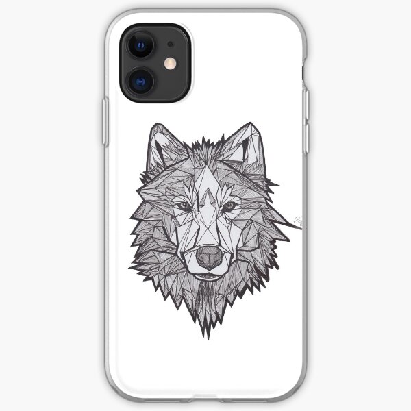 Geometric Wolf iPhone Soft Case