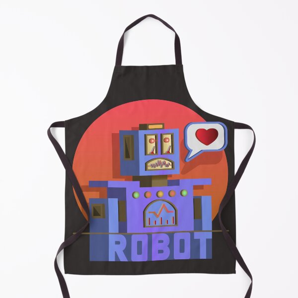 Item preview, Vintage square volumetric robot with a message and heart. Childish toy device designed and sold by GAleksS.