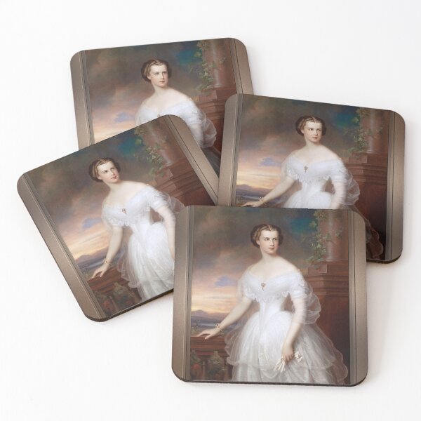 Item preview, Portrait of Elisabeth of Bavaria, Empress of Austria by Franz Schrotzberg Remastered Xzendor7 Fine Art Classical Reproductions designed and sold by Xzendor7 Digital Art Creations.
