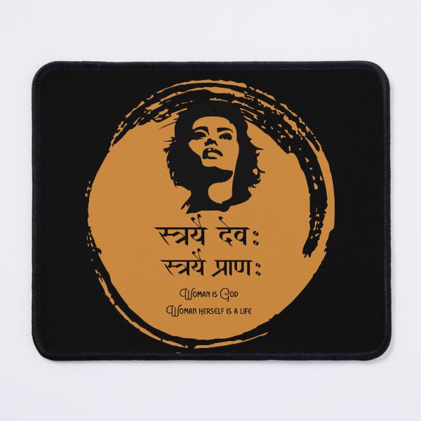 Item preview, Woman is God sanskrit quote shloka feminine designed and sold by creatiwhizz.