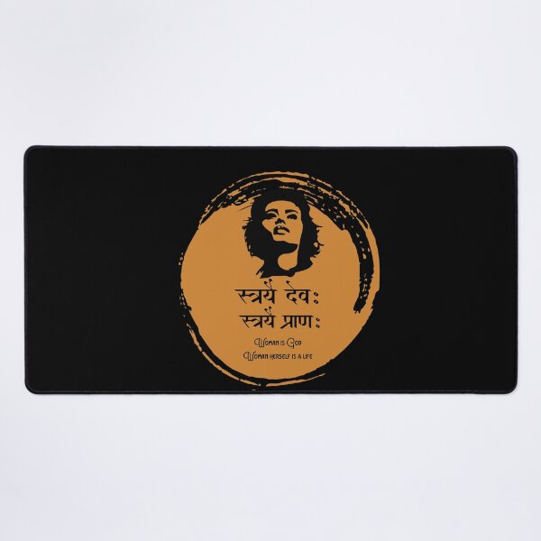 Item preview, Woman is God sanskrit quote shloka feminine designed and sold by creatiwhizz.