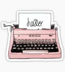 typewriter Sticker