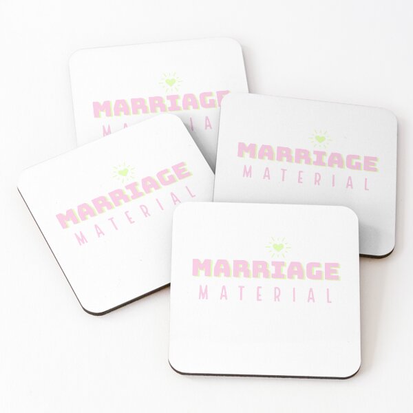 Item preview, MARRIAGE MATERIAL - WEDDING - WEDDING STICKERS - POSTCARD - FUNNY designed and sold by WeddingStuffArt.