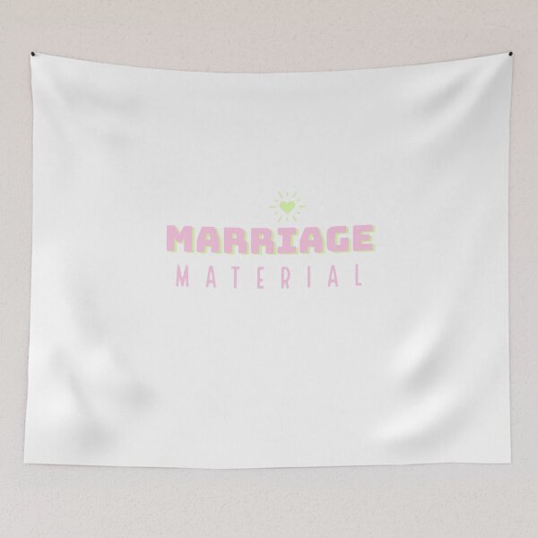 Item preview, MARRIAGE MATERIAL - WEDDING - WEDDING STICKERS - POSTCARD - FUNNY designed and sold by WeddingStuffArt.