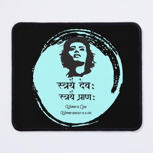 Item preview, Woman is God sanskrit quote shloka feminine designed and sold by creatiwhizz.