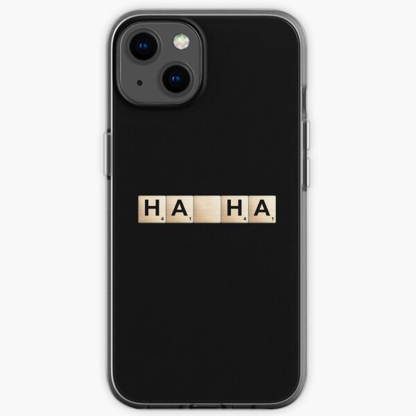 Ha Ha Scrabble Letters iPhone Soft Case