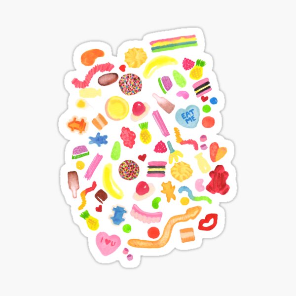 Mixed Lollies | Watercolour Sticker