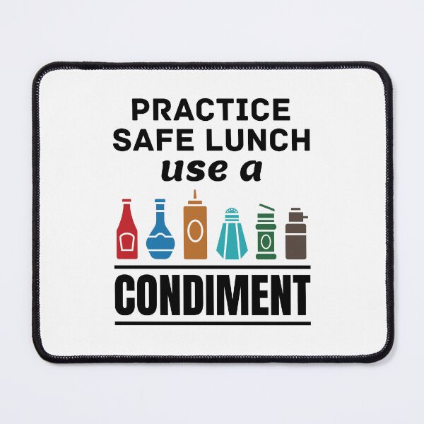 Item preview, Practice Safe Lunch Use a Condiment Funny Lunch Lady designed and sold by jaygo.