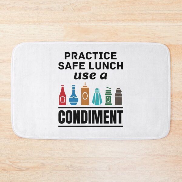 Item preview, Practice Safe Lunch Use a Condiment Funny Lunch Lady  designed and sold by jaygo.