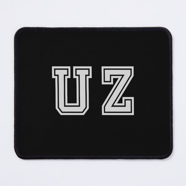 Item preview, U.Z. Varsity Initials | Varsity Letters | Black And White | Personalised Gift designed and sold by Avo And Sriracha.