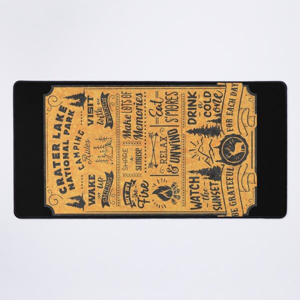 Item preview, Crater Lake National Park Camping Rules designed and sold by JordanHolmes.