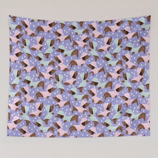 Item preview, Pink and Purple Sausage Dogs designed and sold by RebeccaFlaherty.
