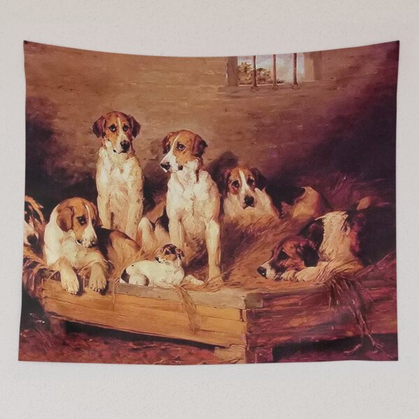 Item preview, Tranquil Dogs on a Bed designed and sold by SweetMySpot.