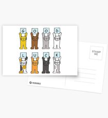 Good Luck Cats Postcards