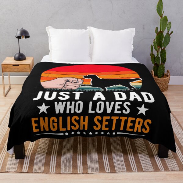Item preview, Just A Dad Who Loves English Setters T-Shirt designed and sold by tawanaelik4k.