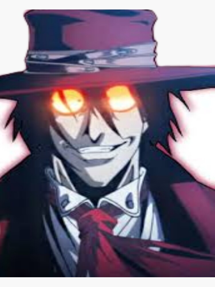 "Alucard Is The Strongest Anime Character, Hellsing" Sticker By ...