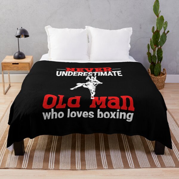 Item preview, never underestimate an old man who loves boxing designed and sold by NewAdventure.