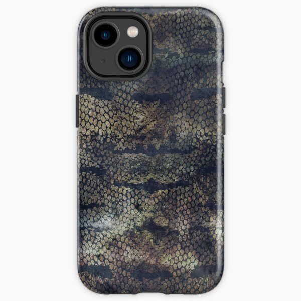 Dark Snake Skin Texture with Gothic Atmosphere iPhone Tough Case