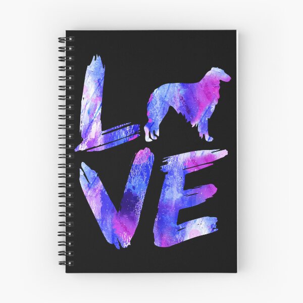 Aperçu de l'œuvre Borzoi Love Watercolor Design créée et vendue par rafaeltto.