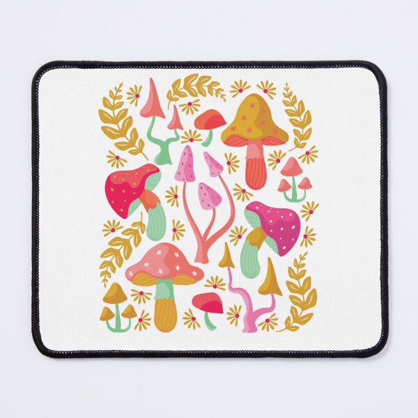 Item preview, Happy Fun Colorful Mushrooms designed and sold by EliveraDesigns.