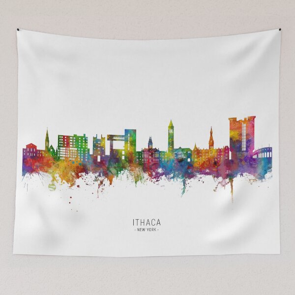 Item preview, Ithaca New York Skyline designed and sold by ArtPrints.
