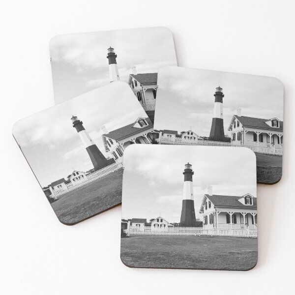 Item preview, Tybee Island Lighthouse Tybee Island Georgia Black And White designed and sold by LisaWootenPhoto.