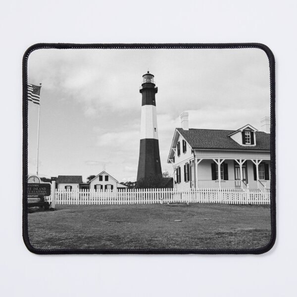 Item preview, Tybee Island Lighthouse Tybee Island Georgia Black And White designed and sold by LisaWootenPhoto.