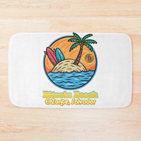 Item preview, Bitcoin Beach, El Zonte, El Salvador Coconut Tree - White designed and sold by johnta17.