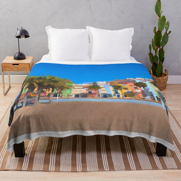 Item preview, Costa Blanca Beach Palm Trees and Colourful Houses Villajoyosa designed and sold by acceleratorhams.