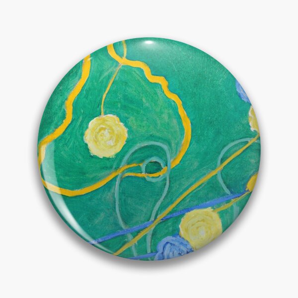 Item preview, Hilma Af Klint Chaos primordial, No.13, hilma af Klint abstract design, green yellow, blue designed and sold by Olivia-One.
