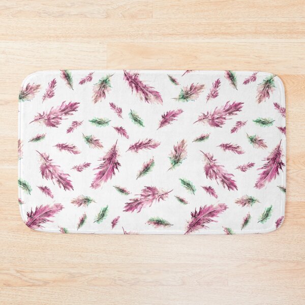 Item preview, Watercolor pink feather pattern  designed and sold by Katenaz.