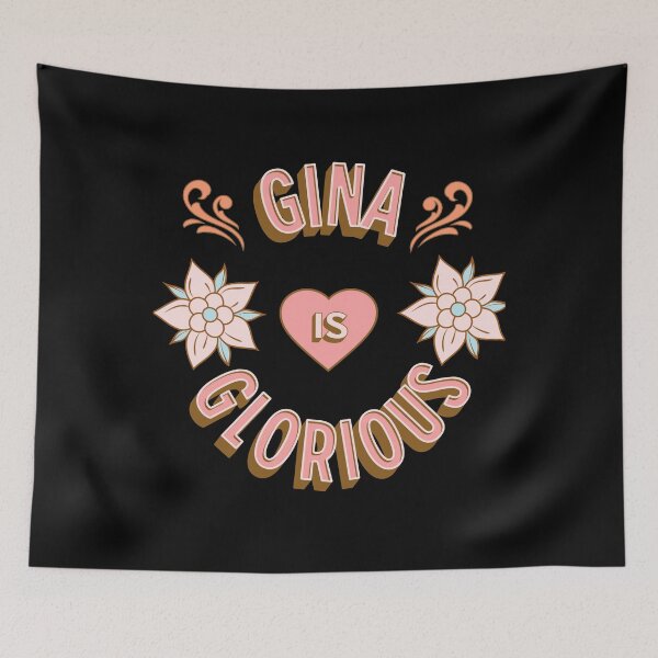 Item preview, Gina is Glorious - First Names - Birthday Gifts - Alliteration Fans designed and sold by epicthoughts.