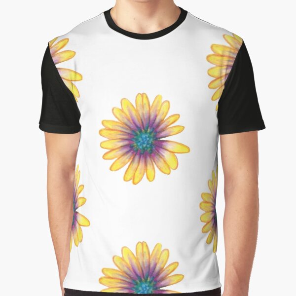 Yellow Flower Graphic T-Shirt