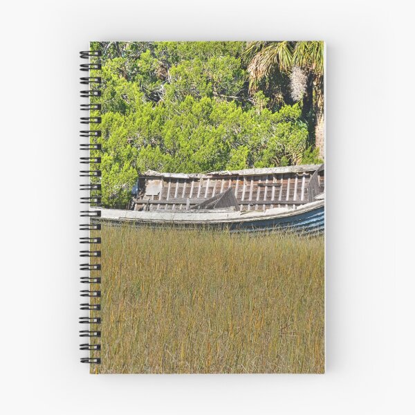 Item preview, Abandoned Boat In The Marsh designed and sold by LisaWootenPhoto.