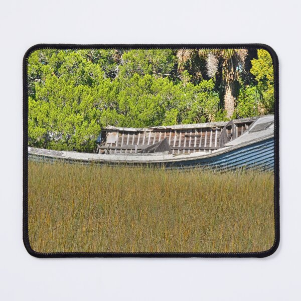 Item preview, Abandoned Boat In The Marsh designed and sold by LisaWootenPhoto.