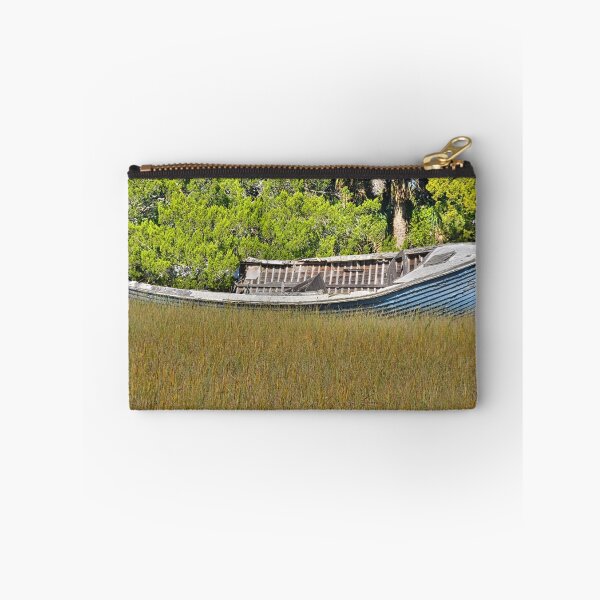 Item preview, Abandoned Boat In The Marsh designed and sold by LisaWootenPhoto.