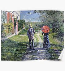 Gustave Caillebotte - The Path Uphill Poster