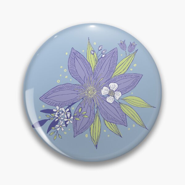 Item preview, Calming Clematis designed and sold by Jacqueline Hurd.