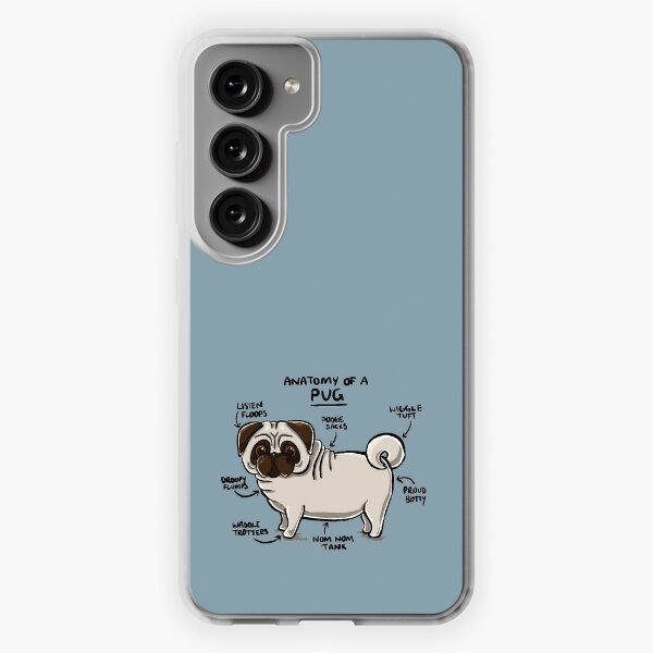 Pug Meme iPhone/Samsung Phone Case” graphic phone case by Cotton Wander.