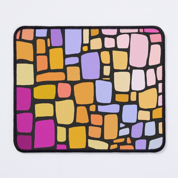 Item preview, Squared Irregular Tiles - Beet, Orange designed and sold by Chubuter.