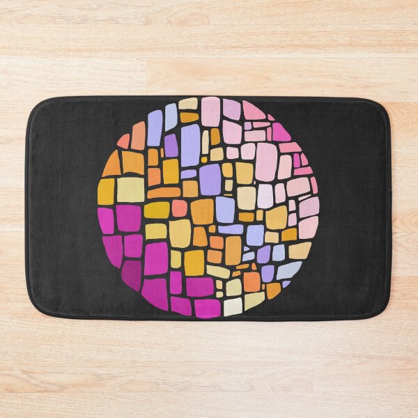 Item preview, Squared Irregular Tiles - Beet, Orange designed and sold by Chubuter.
