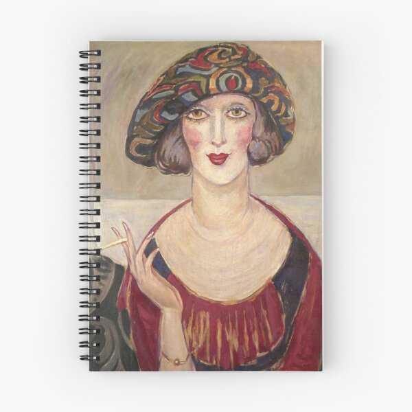 Item preview, Kobieta z papierosem olej tektura by Gerda Wegener - Vintage Art designed and sold by RickE.
