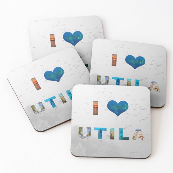 Item preview, I Heart Utila (White/Grey) designed and sold by Caitlin Chock.