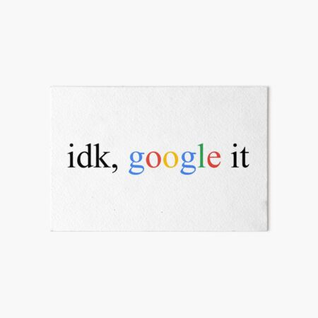 idk google it Art Board Print
