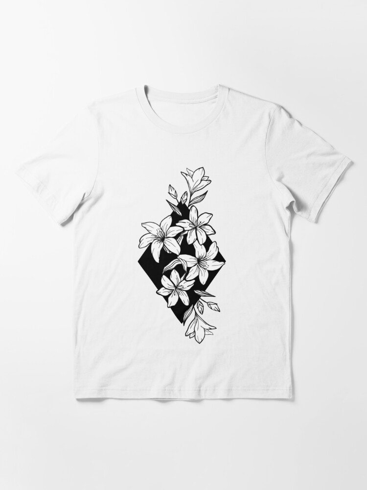 Minimalist Shirt Wildflower Shirt Line Drawing Shirt 