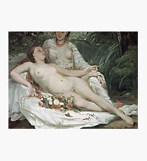Gustave Courbet - Bathers Or Two Nude Women Photographic Print